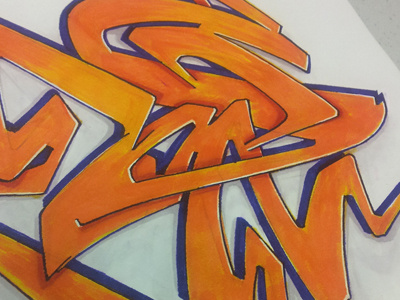 Alphabet Scribbles: "S" blackbook graffiti markers