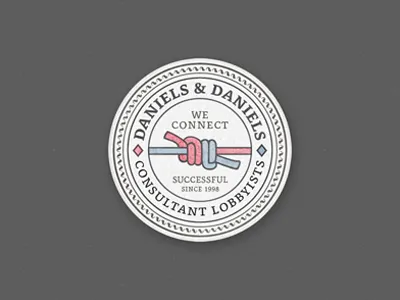 Consultant Lobbyists Mark ... badge label lettering logo mark subtle texture type type treatment typo typography