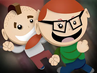 Beercamp Character Design - Jeff & Tanya beercamp character design game nclud