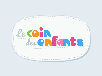 le coin des enfants brand color enfant icon illustration illustrator kid label logo vector
