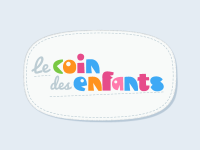 le coin des enfants brand color enfant icon illustration illustrator kid label logo vector