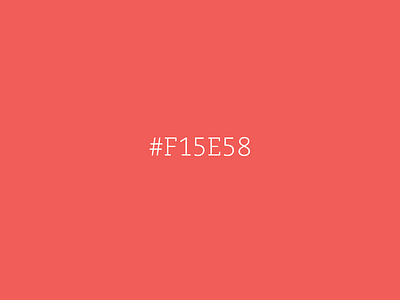 #F15E58 code color favorite hex