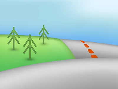 Gradient Meshes gradient mesh gradients illustrator landscape vector