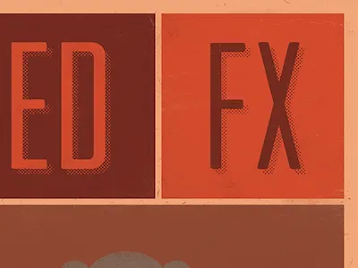 Wilfred FX illustrated poster: Slight color updates bear elijah wood fx illustration poster print ryan wilfred wip