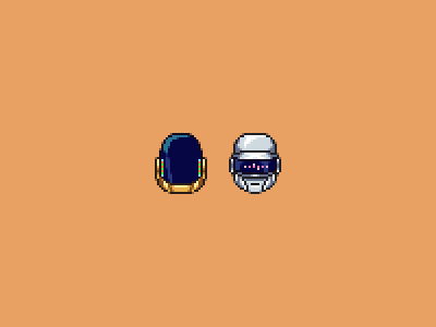 Daft Dudes daft punk games gaming music pixel art pixels retro