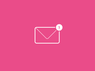 Five Invitations draft dribbble giveaway icon invitation invitations invite pink player ui ux white