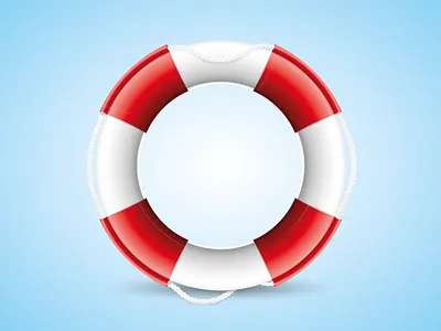 Lifebelt icon illustration life belt lifesaver logo
