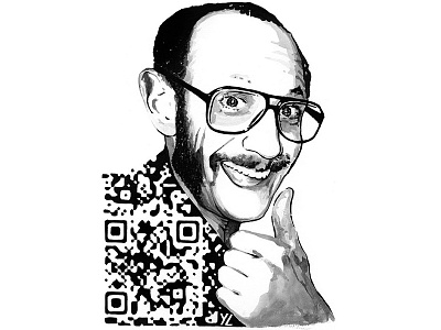 Terry Richardson QR Code Fashion Art 2d art artist code device fashion female icon illustration intriguing ipad iphone meet obsession mobile qr qr code quick response scan terry richardson yiying lu yiyinglu