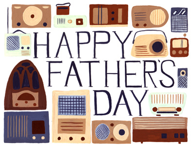 Father's Day fathers radios retro