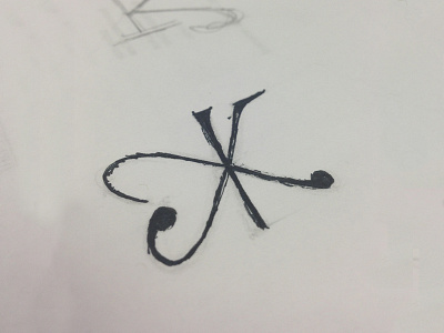 KJ Monogram Wedding Sketch jk kj monogram sketch wedding