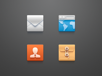 Some Icons account android browser business celegorm china clean crisp dark document eben email file folder icon mail man profile