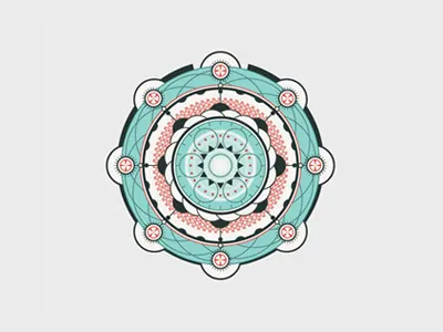 Sacred Geometry Illustration (Compassion) abstract alchemy circle design flower geometry graphic design illustration illustrations ornament pattern ratio sacred shape symbol symmetry vector