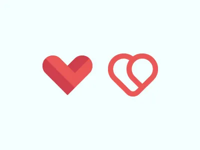 Hearts hearts identity logo