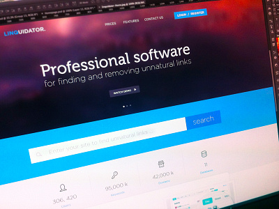 Linquidator Site Concept gui links search usability