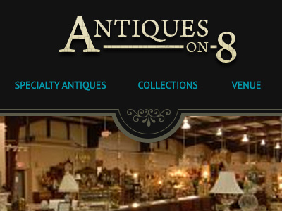 A 8 antiques black blue web