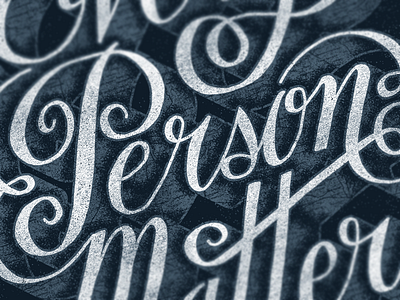 Person. apparel banner custom flourish handmade label lettering ornamentation script type typography victorian vintage