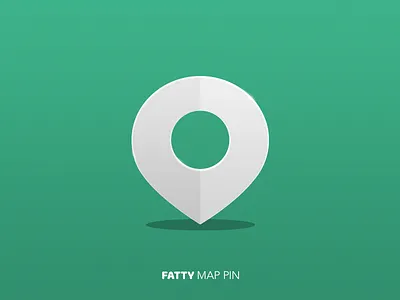 Fatty map pin fat icon ios map pin