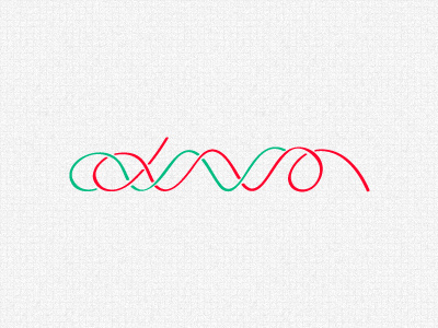 DNA dna green red swirl typeface typography