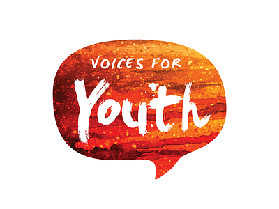 Voices for Youth Update brush logo quote quote bubble text texture typography voices for youth watercolor