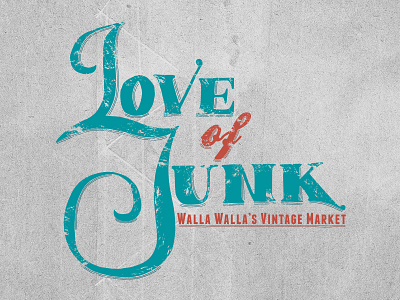 Love Of Junk Logo chic country farm junk logo market