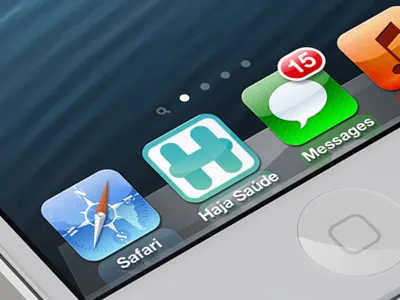 Haja Saúde App Icon app app icon buttons graphic design graphics icon icons iphone pharma user interface