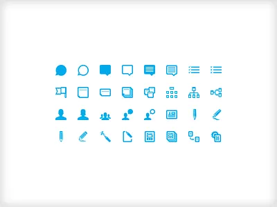 IA icon set ia icons process vector wireframe