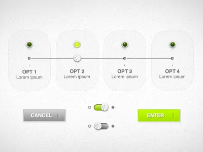 Clean UI elements exploration button design digital elements exploration interface light slider switch ui ux web