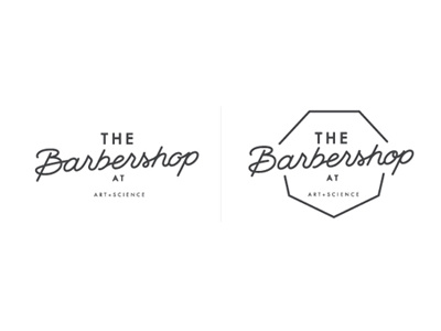 Barbershop Script lettering script vector