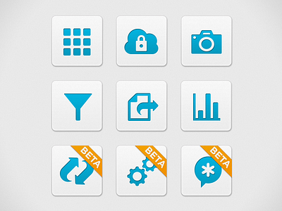 GoSpotCheck Feature Icons blue button buttons data gray grid icon icons vector web web design white