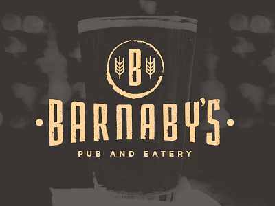 Barnaby's - pub and eatery beer branding brown cream design drink up me hearties yo ho eatery food hops logo logo design miami pub type typography whiskey and branding