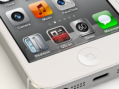 Chinge Powered icon design view app freshbox icon qscan rolltimer