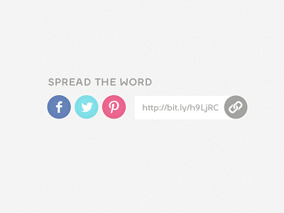 Social Sharing Tools bit.ly clean facebook flat icons pinterest share sharing social social icons social media twitter ui website