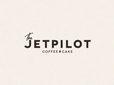 Logo-The Jetpilot cafe cake coffee johnmoreno logo