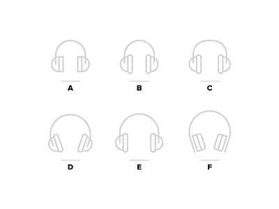 Headphone Icons band driver grey headphone headphones iconic iconography icons monochrome pictogram