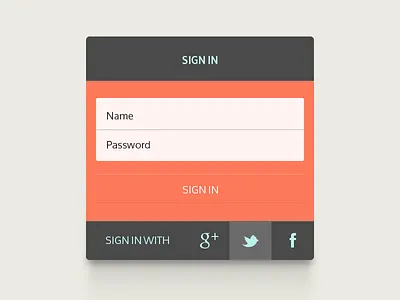 Sign In design flat form inspiration sign in ui web