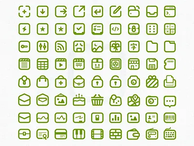 Jericon V4.35 Part3 glyph icons minimal