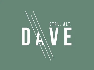 ctrl. alt. dave branding dave logo website design