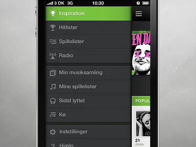 Music app - Menu app icons iphone menu music