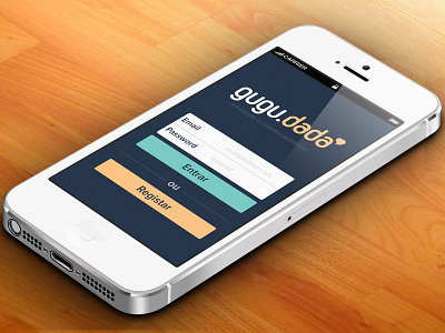 Gugudada app care design flat form kids login mobile ui ux
