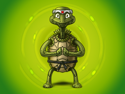 Turtle Master - Digital Painting arts decean digital illustration martial master nelutu painting photoshop turtle