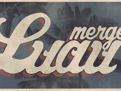 Merge Luau Ver. 2 flatirons hawaii luau merge postcard vintage