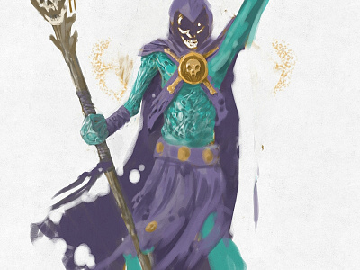 Skeletor concept illustration krichmar phone sketching