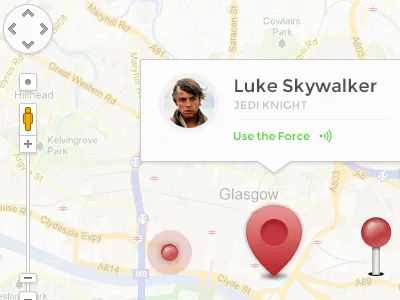 Map Ui Kit kit luke skywalker maps pins red ui