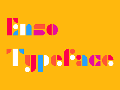 Enso Typeface 1920s art deco block bold decorative display enso face fat font geometric headline modular retro stencil typeface