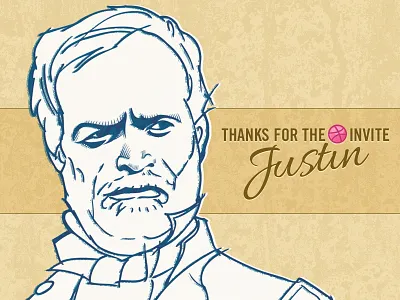 W. T. Sherman sketch illustration portrait w. t. sherman