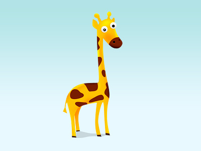 Giraffe animal character drawing giraffe