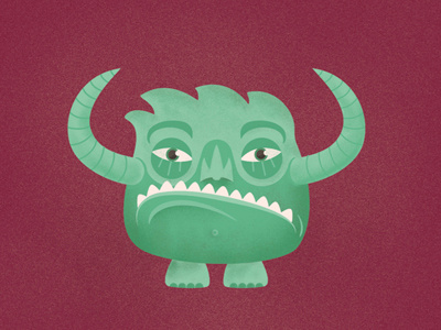 new character 3d character character design character illustration frown grumpy illustration monster rawr sculpture wip