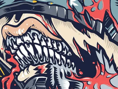 Toothy Final blood kevin luong teeth