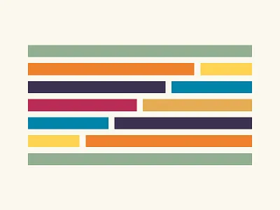 Grid flat design grid minimal shapes