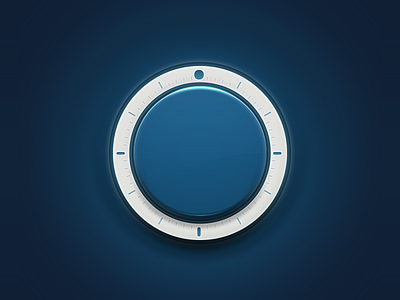 Dial 12 blue button circle clock dial illustration mobile reflection retina round scale